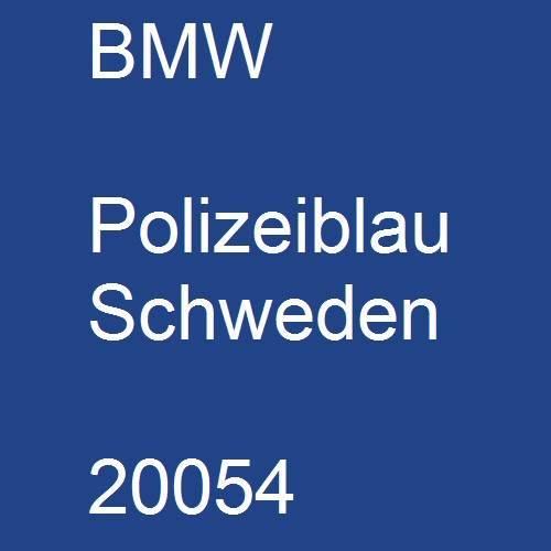 BMW, Polizeiblau Schweden, 20054.